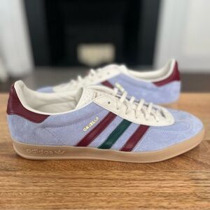 Size 13 - Adidas Gazelle Indoor - Blue Dawn/College Burgundy/Green - (IG4994)